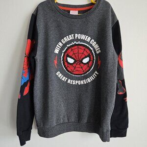 Marvel Spider-Man Flip Sequin Sweatshirt | Kids Size L (10-12)